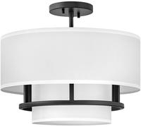 Elstead Lighting Graham lampe suspendue 3x40 W blanc-noir HK-GRAHAM-M-BK