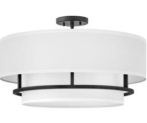 Elstead Lighting Graham lampe suspendue 4x40 W blanc-noir HK-GRAHAM-L-BK