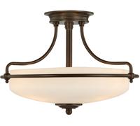 Quoizel Plafonnier avec suspension Griffin QZ-GRIFFIN-SFS-PN 3 x 60 W Bronze