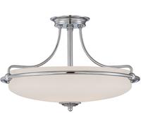 Elstead Lighting Griffin plafonnier 4x60 W nickel QZ-GRIFFIN-SFM-AN