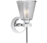 Elstead Lighting Gunnislake applique murale 1x3 W blanc-chrome BATH-GUNNIS1-WPC