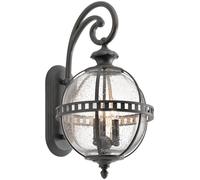 Elstead Lighting Halleron applique murale extérieure 3x40 W gris-marron KL-HALLERON-2M
