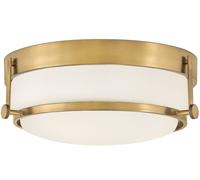 Elstead Lighting Harper plafonnier 3x60 W blanc-laiton HK-HARPER-F-HB