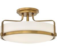 Elstead Lighting Harper plafonnier 3x60 W blanc-laiton HK-HARPER-SFM-HB