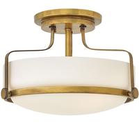 Elstead Lighting Harper plafonnier 3x60 W blanc-laiton HK-HARPER-SFS-HB