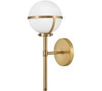 Elstead Lighting Hollis applique murale 1x40 W blanc-laiton HK-HOLLIS1-O-HB-BATH