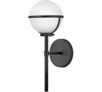 Elstead Lighting Hollis applique murale 1x40 W blanc-noir HK-HOLLIS1-O-BK-BATH