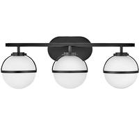 Elstead Lighting Hollis applique murale 3x40 W blanc-noir HK-HOLLIS3-O-BK-BATH