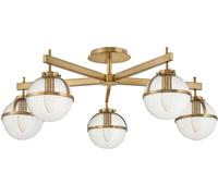 Elstead Lighting Hollis plafonnier 5x40 W laiton HK-HOLLIS-5-C-HB