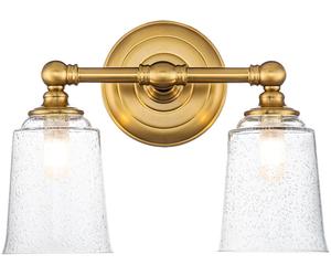 Elstead Lighting Huguenot Lake applique murale 2x3 W laiton FE-HUGOLAKE2BATH-BB