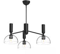 Elstead Lighting Jude plafonnier 3x60 W noir ALM-JUDE3-MB-CL