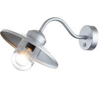 Elstead Lighting Klampenborg applique murale extérieure 1x60 W argenté KLAMPENBORG-PIR-SIL