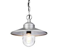 Elstead Lighting Klampenborg lampe suspendue 1x60 W argenté KLAMPENBORG8