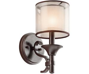 Elstead Lighting Lacey applique murale 1x40 W marron-crème KL-LACEY1-MB