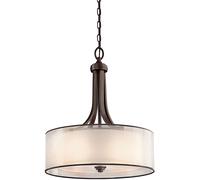 Elstead Lighting Lacey lampe suspendue 4x40 W marron-crème KL-LACEY-P-L-MB