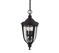 Elstead Lighting Lampe Extérieure Kettenlaterne Suspension 3 Lampes Noir 21,6 cm