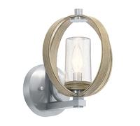 Elstead Lighting Lampe Murale Extérieure Aluminium Verre IP44 1 Flamme 26,1 cm
