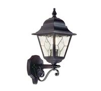 Elstead Lighting Lampe Murale Extérieure Lanterne 45 cm Noir IP43 Alu Verre E27