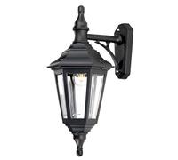 Elstead Lighting Lampe Murale Extérieure Noire IP44 E27 1 Lumière Météorés 46 cm