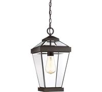 Elstead Lighting Lanterne à Chaînes Vintage Lampe Hängée Bronze IP23 D20,3 cm