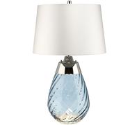 Elstead Lighting Lena lampe de table 1x60 W bleu-satin LENA-TL-S-BLUE-OWSS