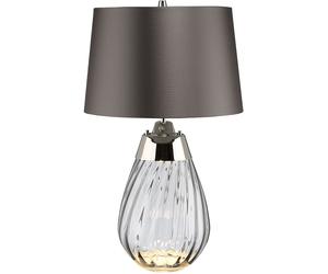 Elstead Lighting Lena lampe de table 1x60 W gris LENA-TL-S-SMOKE