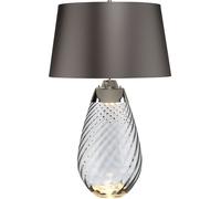 Elstead Lighting Lena lampe de table 2x60 W gris LENA-TL-L-SMOKE