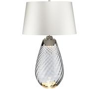 Elstead Lighting Lena lampe de table 2x60 W satin LENA-TL-L-SMOKE-OWSS