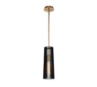 Elstead Lighting Linara Suspension E27 à 1 source lumineuse, QN-LINARA-P-BK,