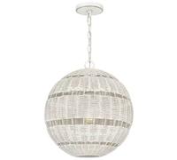 Elstead Lighting Lindendale lampe suspendue 1x60 W blanc QZ-LINDENDALE-P-AWH
