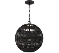 Elstead Lighting Lindendale lampe suspendue 1x60 W marron QZ-LINDENDALE-P-WT
