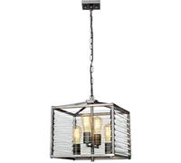 Lampe suspendue lampe suspendue lampe industrielle verre salon lumière argent