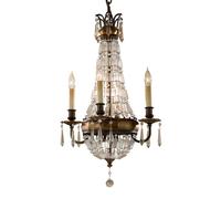 Elstead Lighting Lustre Suspendu Plafonnier Acier & Cristal D 36,2 cm 4 L ...