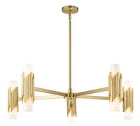 Elstead Lighting Marvele lampe suspendue x40 W laiton-opale MARVELE10-AB-OPAL