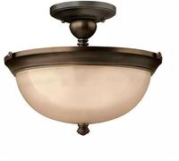 Elstead Lighting Mayflower plafonnier 3x60 W marron HK-MAYFLOWER-SF