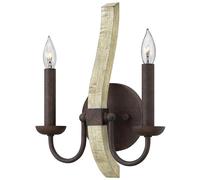 Elstead Lighting Middlefield applique murale 2x60 W fer HK-MIDDLEFIELD2