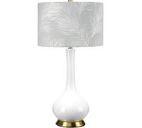 Elstead Lighting Milo lampe de table 1x60 W blanc-laiton-bleu MILO-AB-TL-FDEB