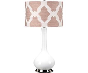 Elstead Lighting Milo lampe de table 1x60 W blanc-nickel-beige MILO-PN-TL-OVTH