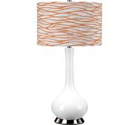 Elstead Lighting Milo lampe de table 1x60 W blanc-nickel-orange-crème MILO-PN-TL-LORA