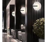 Elstead Lighting Nuvola Applique murale/Plafonnier LED, QN-NUVOLA-F-S-BK,