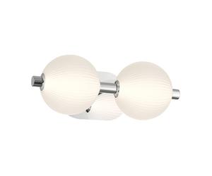 Elstead Lighting Palmas Applique murale LED à 2 sources lumineuses, QN-PALMAS-2W-PN,