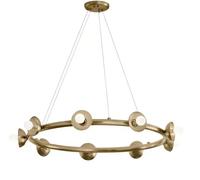Elstead Lighting Palta lampe suspendue x40 W marron KL-PALTA9-CPZ
