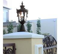Lampe d'extérieur jardin lampadaire lampadaire lanterne bronze classique H54cm