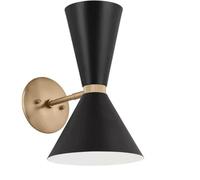 Elstead Lighting Phix applique murale 2x40 W noir-marron KL-PHIX-1W-CBB
