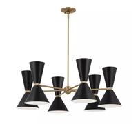 Elstead Lighting Phix lampe suspendue x40 W noir-marron KL-PHIX-6-CBB