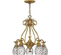 Elstead Lighting Plantation lampe suspendue 5x60 W laiton HK-PLANTATION5-BB