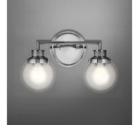 Elstead Lighting Poppy Applique murale à 2 sources lumineuses, QN-POPPY2-PC-BATH,