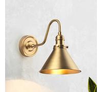Applique murale lampe de couloir laiton H 27,5 cm lumière d'escalier bronze 1 flamme