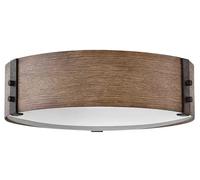 Elstead Lighting Sawyer plafonnier 3x40 W bois-fer HK-SAWYER-F-M-SQ