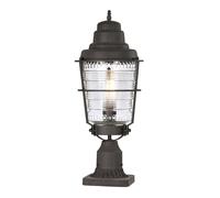 Elstead Lighting Standleuchte Jardin Vintage IP44 H 55,4 cm Alu Noir E27